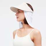 Anti-UV Neck Shade UPF 50+ Sun Protection Hat Drape Adjustable Neck Protector Unisex Face Covering