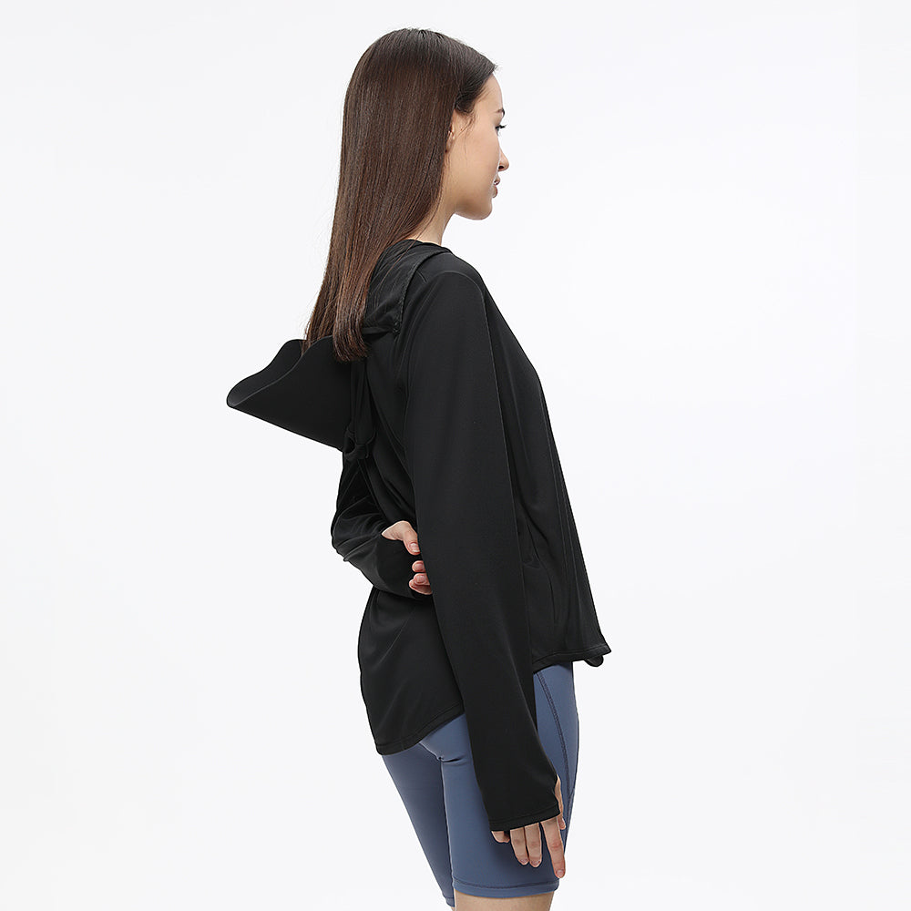 Women's Sun Protection Hoodie Jacket UPF50+ Long Sleeve Cloak Coats Tops