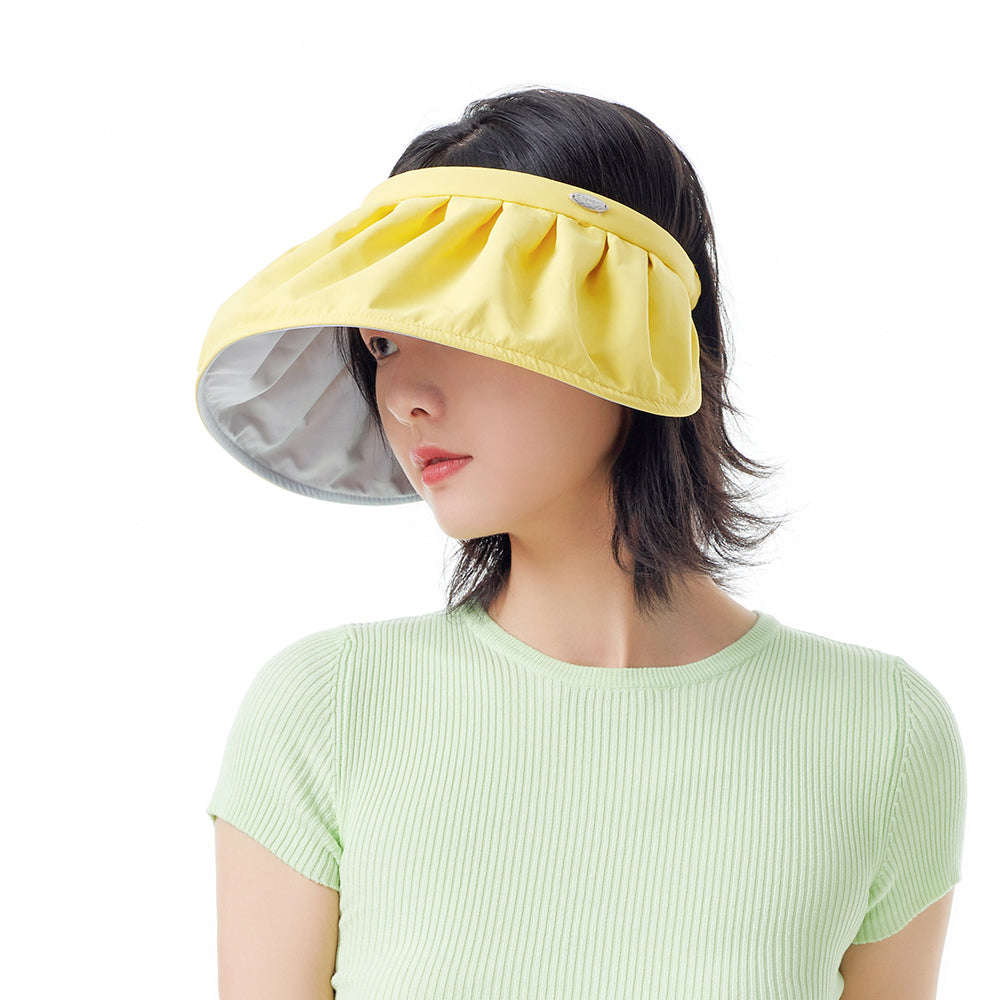 US Stock Foldable Wide Brim Sun Visor Hat UV Protection UPF 50+ Cap Headband