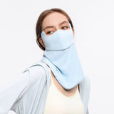 US Stock Sunscreen Neck Gaiter Face Cover UPF 50+ Mouth-Opened Breathable Mask