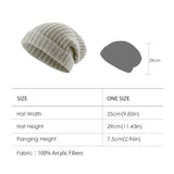 US Stock Women's Winter Heated Knit Hat