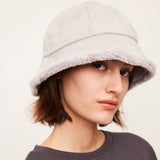US Stock Winter Faux Fur Bucket Hat Fluffy Fuzzy Vintage Hat
