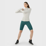 US Stock Workout Hooded Jackets for Women Athletic Sweatshirt with Thumbholes