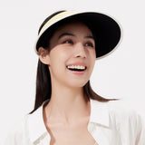 Women's Wide Brim Sun Visor Hat Empty Top Sun Cap UPF50+