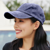US Stock Washed Plain Baseball Cap Retro Adjustable Size Dad Hats