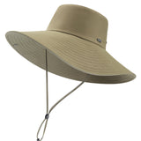 Unisex Wide Brim Bucket Hat Sun Protection Fishing Cap UPF 50+