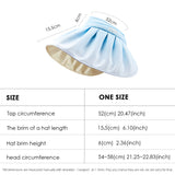 US Stock Women's Sun Visor Hat Wide Brim UPF 50+ UV Protection Summer Cap