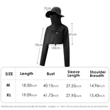 Women's Sun Protection Jackets with Bucket Hat Cap UPF 50+ Outdoor Coat Lightweight Hooded