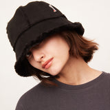 US Stock Winter Faux Fur Bucket Hat Fluffy Fuzzy Vintage Hat
