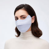 Warm Face Mask with Stylish Leather Edge Face Cover