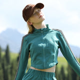 Women's High Waist Coat Sun Protection Long Sleeve Outfits Tops UPF 50+