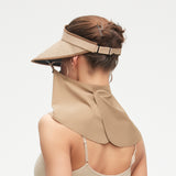 Sun Visor with Detachable Neck & Face Shield Multi-Function Slide Track Design UPF2000+