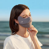 Sunscreen Face Cover Mouth-Opened UPF 50+ Breathable Outdoor Mask