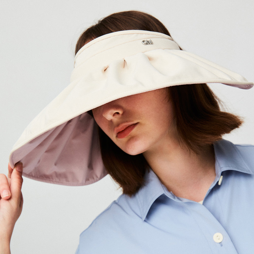 Large Brim Foldable Sun Visor for Women UPF50+ UV Protection Shell Caps