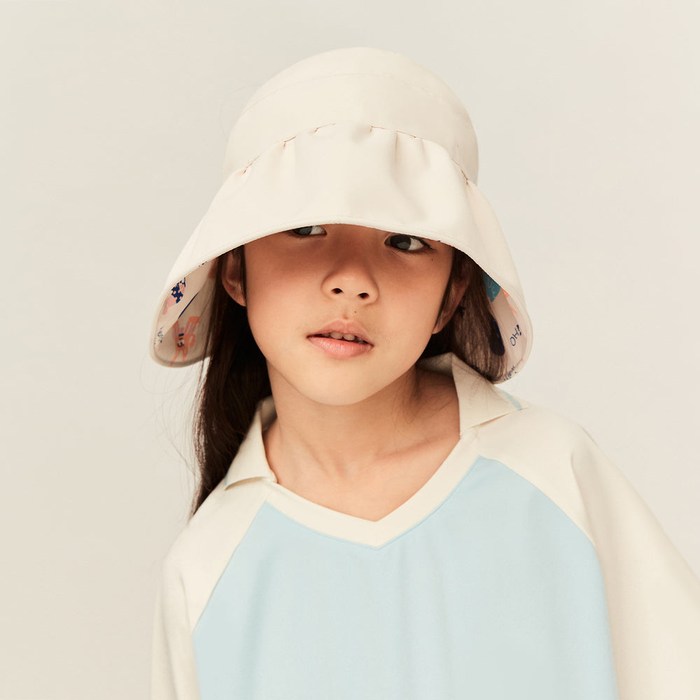 Kid's Reversible Sun Hat UPF 50+ UV Protection Empty Top Visor Caps