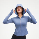 Women's Slim-Fit UPF50+ Sun Protection Hoodie Full-Coverage Jacket Coolchill Fabric, Lightweight