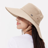 Unisex Wide Brim Bucket Hat Sun Protection Fishing Cap UPF 50+