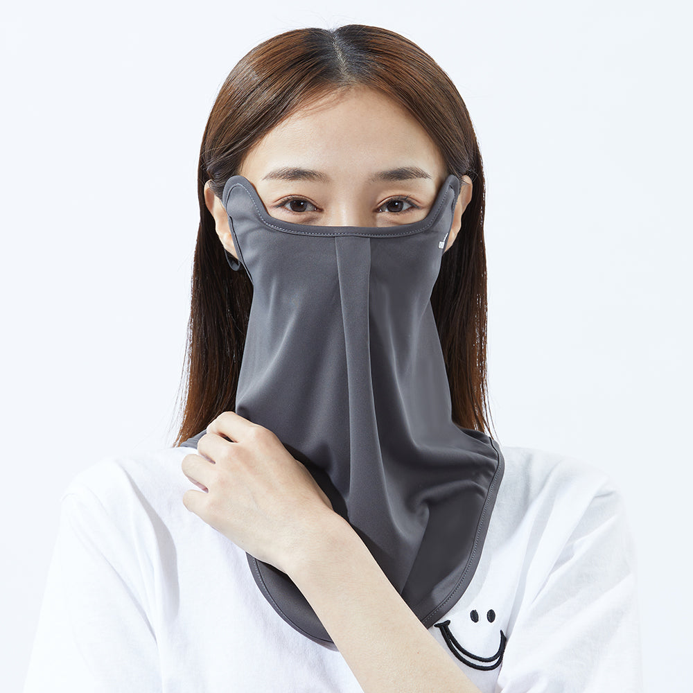 US Stock Sun Protection Neck Gaiter Face Cover Balaclava with Ear Loops UPF 50+