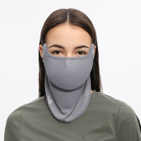US Stock Women's Sun Protection Face Mask Mouth-Opened Cover UPF50+