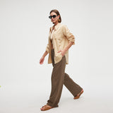 Sun Protection Wide-Leg Pants – UPF 2000+ Cooling Linen-Blend Fabric