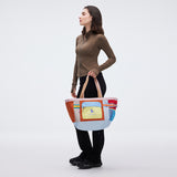 Seagull Tote Bag Multi-colored Patchwork Design Bag