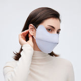 Warm Face Mask with Stylish Leather Edge Face Cover