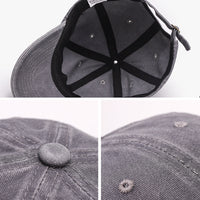 US Stock Washed Plain Baseball Cap Retro Adjustable Size Dad Hats