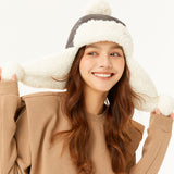 US Stock Winter Plush Bomber Hats with Earflaps Full Hood Ushanka Russian Hat