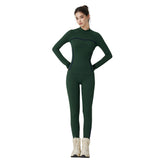 US Stock Skiing Thermal Underwear Set for Women Seamless Warm Base Layer Top & Bottom