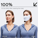 Sunscreen Face Cover 3D Patchwork UPF2000+ Protection Mask