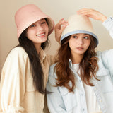 US Stock Women's Reversible Bucket Hat Wide Brim UV Protection Cap UPF 50+