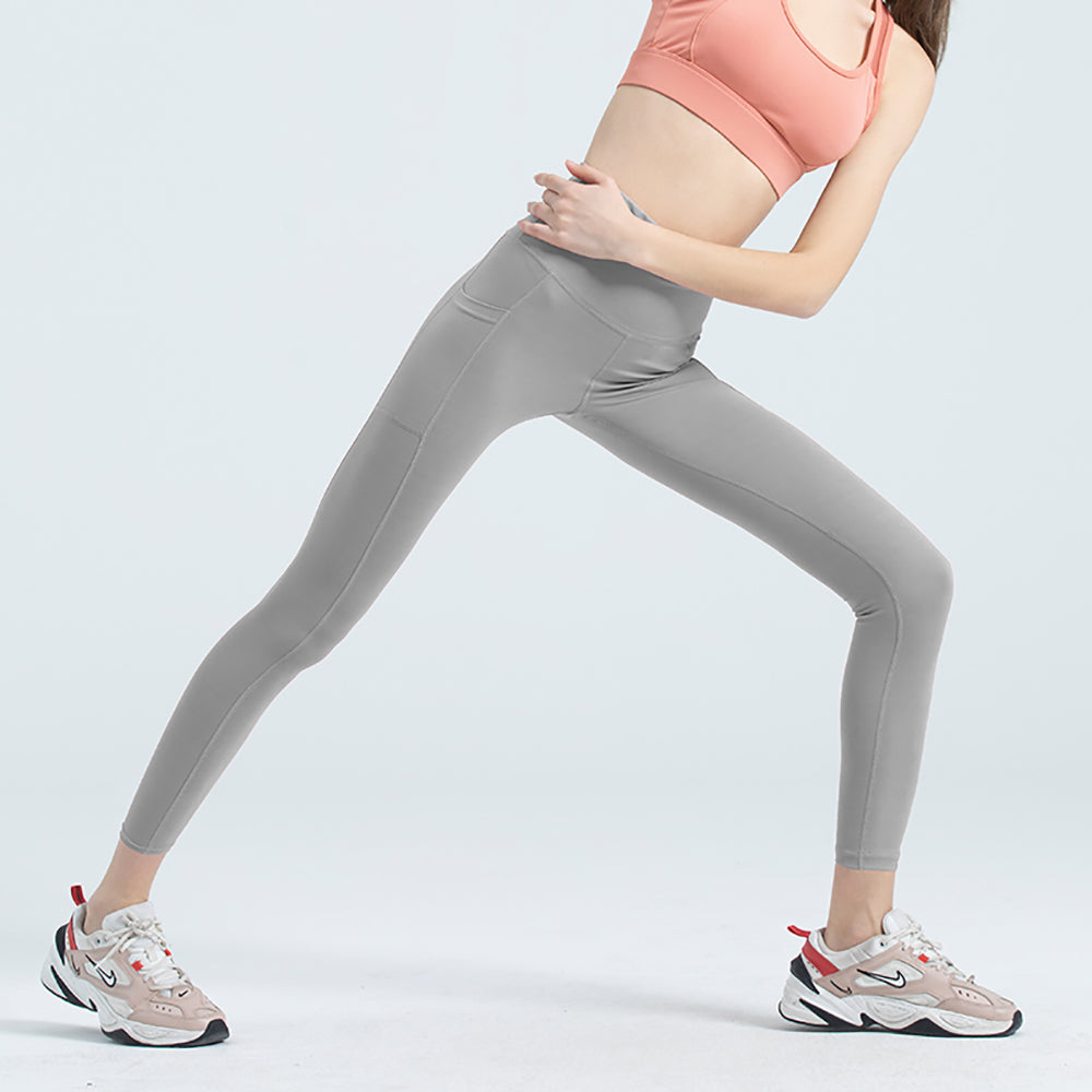 US Stock High Waist Yoga Pants with Pockets Tummy Control Workout Leg –  OHSUNNY