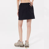 Dual-Use Cargo Skirts Long/Short Casual Loose Skirt with Cargo Pockets