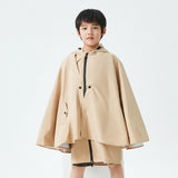 Kid's Raincoat Poncho Toddler Rain Jacket Waterproof Hoodie