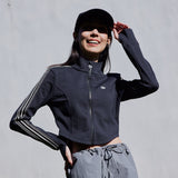 Women's High Waist Coat Sun Protection Long Sleeve Outfits Tops UPF 50+