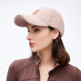 Warm Faux Plush Baseball Cap Adjustable Fit Stylish Unisex Fall & Winter Hat