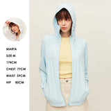 US Stock Women's Sun Protection Hoodie Jacket UPF 50+ Long Sleeve Tops