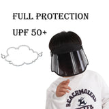 US Stock Kid's Sun Protective Visor Hat UPF 50+ Clearance Price