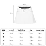 US Stock Tennis Golf Skirt with Pockets Women's A Line Crossover Athletic Skort