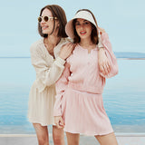 Women's Shorts Anti-Chlorine Fabric UPF50+ Short Pants for Beach Vacation