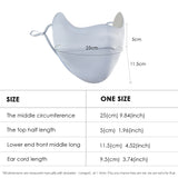 US Stock Warm Face Mask with Stylish Leather Edge Face Cover