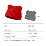 US Stock Women's Winter Heated Knit Hat