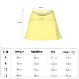 US Stock Tennis Golf Skirt with Pockets Women's A Line Crossover Athletic Skort
