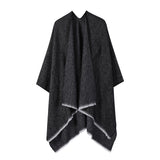 US Stock Shawl Warps for Women Open Front Poncho Cape Scarf Warm Blanket