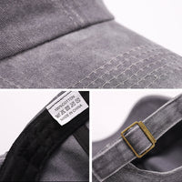 US Stock Washed Plain Baseball Cap Retro Adjustable Size Dad Hats