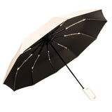 US Stock Folding Umbrella Windproof Automatic Travel Umbrella Strong Compact Lightweight Portable