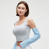 Women's Loose Fit Sun Arm Sleeves UPF50+ Anti-UV Arm Guards for Outdoor Activities