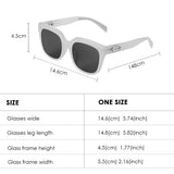 Retro Polarized Sunglasses UV400 Sun Glasses with Decorative Slot