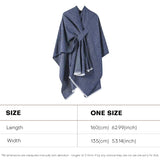 US Stock Shawl Warps for Women Open Front Poncho Cape Scarf Warm Blanket