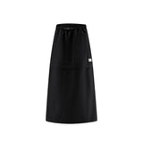 Dual-Use Cargo Skirts Long/Short Casual Loose Skirt with Cargo Pockets